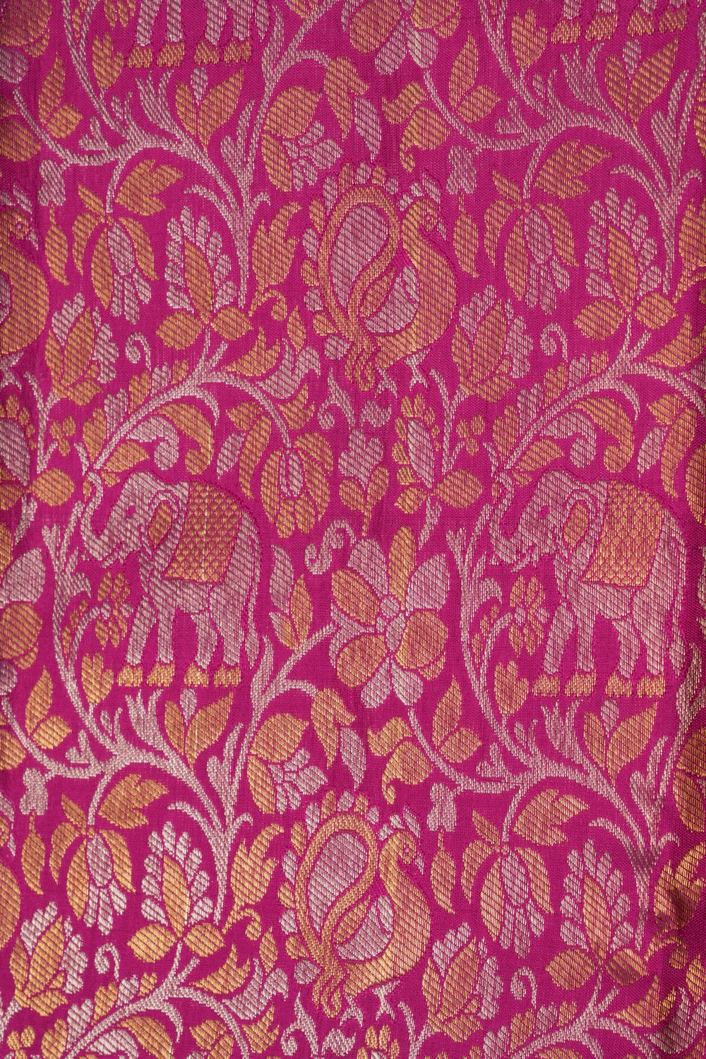Image of Kanchipattu Brocade Pink Saree